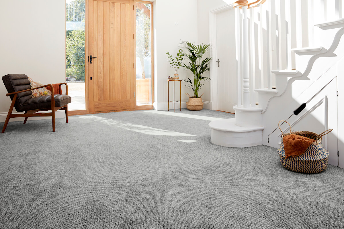 Fitted carpet home entrance